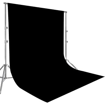 Photo Background Black 2 x 3 m Photo Background Black Fabric Photography Foldable Photo Wall for Fashion Photography Photo Studio Weddings Parties Video