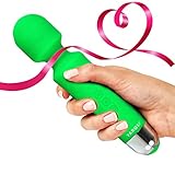 Mini Wand Massager by Yarosi - Strongest Cordless Handheld Therapeutic Vibrating Power - Best Rated for Travel Gift - Magic Stress Away - Perfect on Back, Legs, Hand Pains and Sports Recovery GN