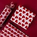 WRAPAHOLIC Gift Wrapping Tissue Paper - 24 Sheets 19.7x27.5 Inch Valentine's Day Sweet Heart Design Gift Wrap Paper Bulk for Packing, DIY Crafts