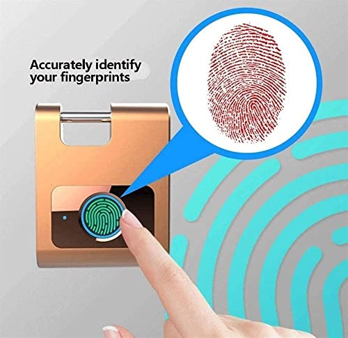 Fingerprint Padlock, Smart Keyless Padlock, Fingerprint Lock, Weatherproof, Suitable for Locker, Gym, Backpack, School, Suitcase - Image 5