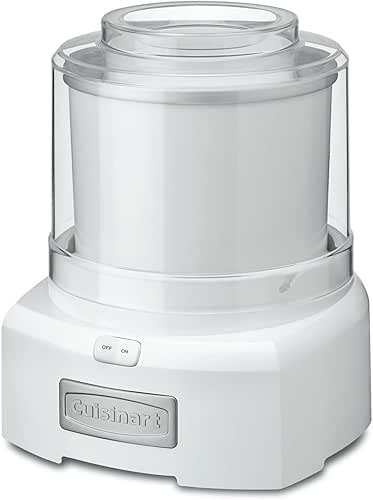 Cuisinart Ice Cream Maker Machine, 1.5 Quart Double Insulated Machine,