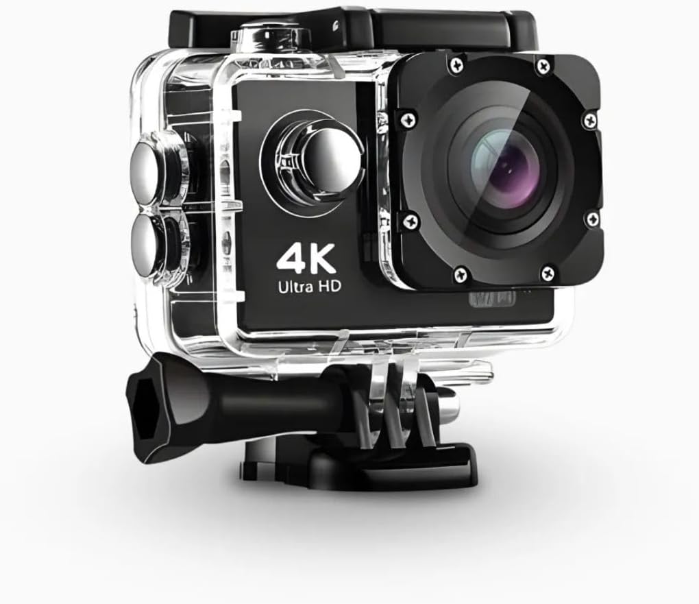 Genérico, Câmera Filmadora Action Pro 4K Sports, Ultra HD 4K/30fps, THOR0004, Sensor CMOS 16MP, Lente Grande Angular 170°, Wi-Fi, Cartão SD, MP4