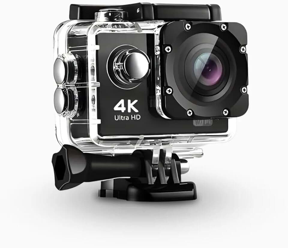 Genérico, Câmera Filmadora Action Pro 4K Sports, Ultra HD 4K/30fps, THOR0004, Sensor CMOS 16MP, Lente Grande Angular 170°, Wi-Fi, Cartão SD, MP4