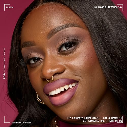 NYX Professional Makeup Lip Lingerie feutre à lèvres pour un effet longue tenue teinte 02 Naughty Nude 1 ml - vue 6