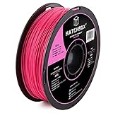 HATCHBOX 3D ABS-1KG1.75-PNK ABS 3D Printer Filament, Dimensional Accuracy +/- 0.05 mm, 1 kg Spool, 1.75 mm, Pink