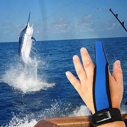 Luva de pesca de dedo único, 1 peça de pescadores protetor de dedo único antiderrapante luva de pesc
