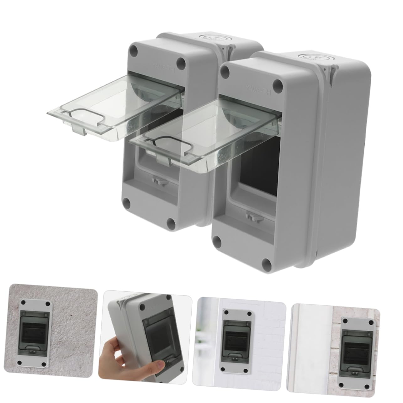 Cabilock 2 series Caja De Protección De Distribución Cajas Eléctricas Resistentes A La Intemperie Cajas De Distribución De Energía Cajas Eléctricas Resistentes A La Intemperie 2 piezas*2