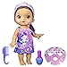 Baby Alive Glam Spa Baby Doll, Mermaid, Makeup Toy for Kids 3 and Up, Color Reveal Mani-Pedi and Makeup, 12.6-Inch Waterplay Doll, Brown Hair