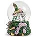 Hummingbirds Purple Flowers Garden Glass Musical Snow Globe Plays Tune A Few of My Favorite Things