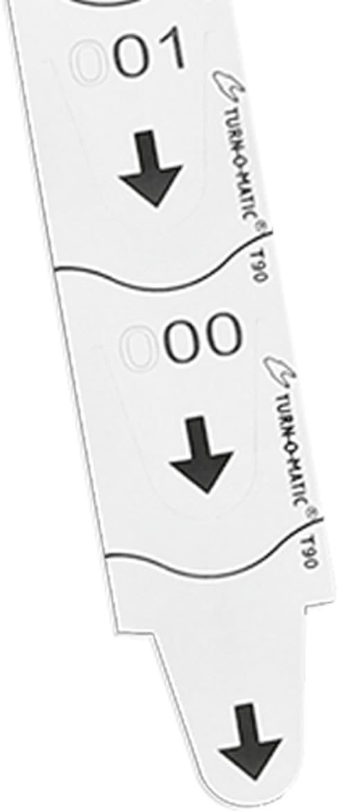 Meto Turn-O-Matic Accessory, Original Tickets T90 3D, Consecutive numbering, Made in Germany, 6 Rolls x 4.000 Tickets, Total: 24.000 Tickets, White