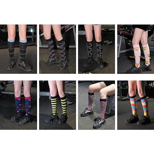 Meias de compressão para homens e mulheres 20-30 mmHg Meias de suporte graduado para enfermeiras de