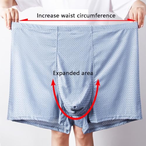 Boxer homme grande taille soie pack de 4 caleçons extensibles confort - 4