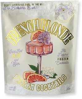 Noble Mick’s French Blonde Frozen Cocktail Mix – Just Add Gin & Water | Makes 8 Cocktails | All Natural, Vegan & Gluten-Free | Made in the USA | Frozen Gin Cocktail Mix