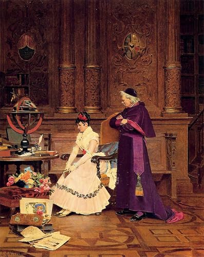 Affiche Toile Jehan Georges Vibert Décoration Murale Salon et Bureau