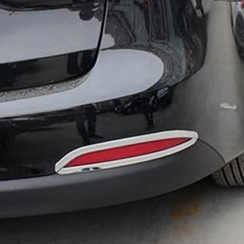 Miniatura 2 de MadLoN Compatible con Kia Cerato Forte K3 2012-2014, cubierta de lámpara antiniebla de coche, cromada delantera y trasera antiniebla marco de la