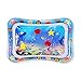 Teenie Totz Inflatable Tummy Time Water Mat - Premium Baby Water Mat for Infants Fun Play Activity Centre for Sensory Baby Development - Perfect Baby Water Play Mat with Fun Toys