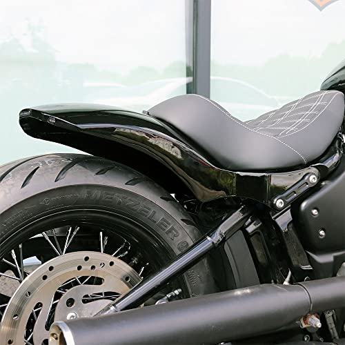 Hoprousa Motorcycle Rear Fender for Harley Davidson Softail Street Bob Low Rider Fat Bob 2018-2023, Harley Rear Fender with LED Light Plug & Play Fits up to 200mm Tire - Thumbnail 5