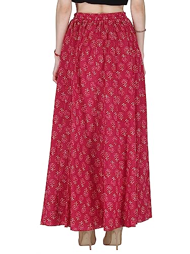 Image of Sttoffa Cotton Printed Women Wear Maxi Long Skirt 40 inch inch Full Length