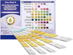 One+Step Gesundheitstest für 10 Indikatoren 5 Stück - Urin Teststreifen mit Referenzfarbkarte - Urin Test für Harnwegsinfekt - Urinanalyse Säuren Basen Haushalt