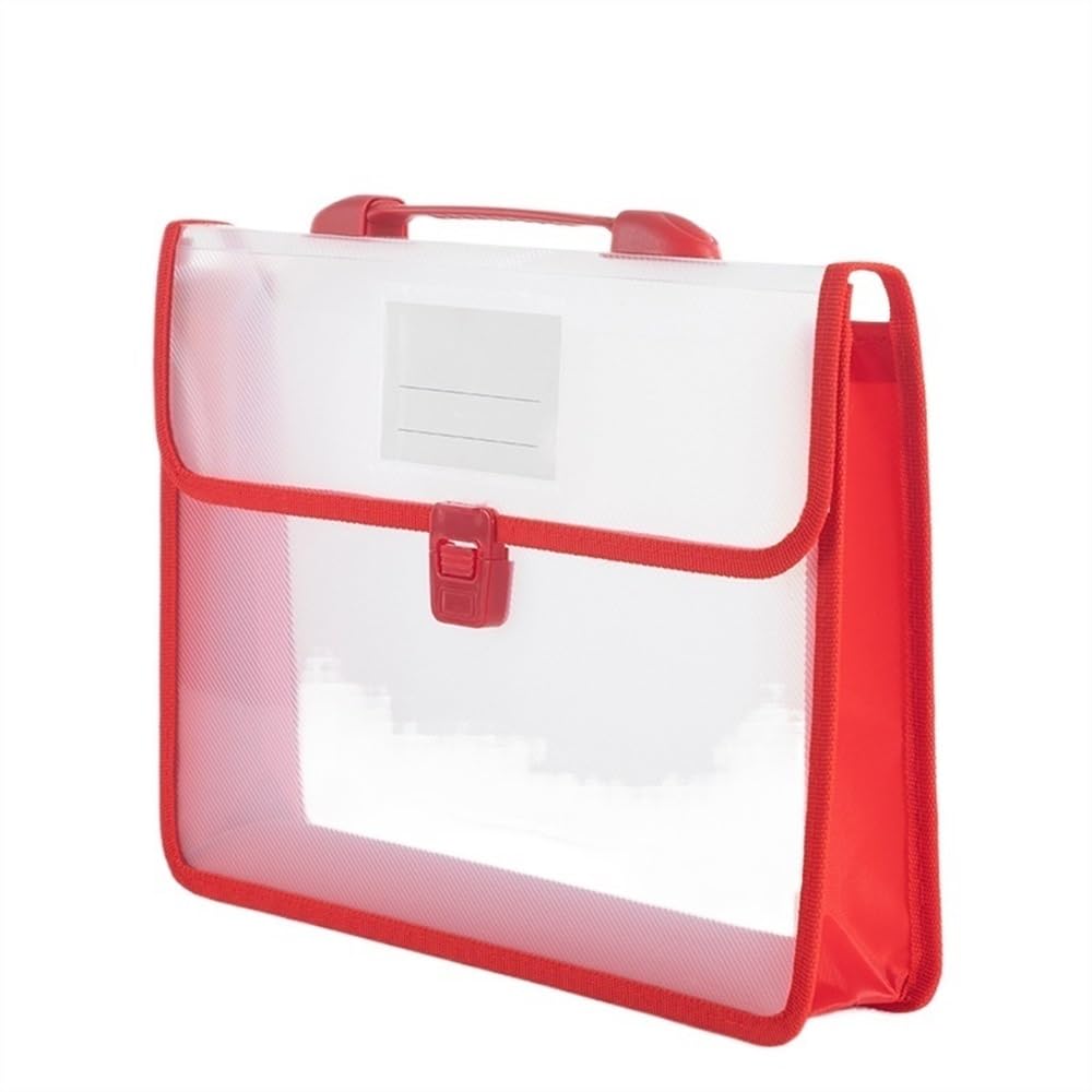 Tavoletta Portablocco Borsa portadocumenti A4 Borsa portadocumenti Borsa portadocumenti Cartelle Borsa portadocumenti cartacei Organizzatori da ufficio di grandi dimensioni Clipboard Portablocco(Red)