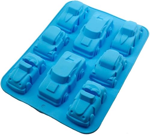 EXCEART Moldes de chocolate para dulces, cartón de silicona, moldes para hornear fondant, molde para hornear para cumpleaños, fiesta temática de