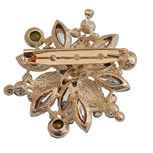 Freshwater Pearl Brooch Pin Silver Tone
