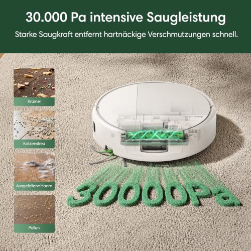 iRobot Roomba 675 Saugroboter, Laser+AI, 30.000 Pa, 80 °C Moppwäsche – Ansicht 6