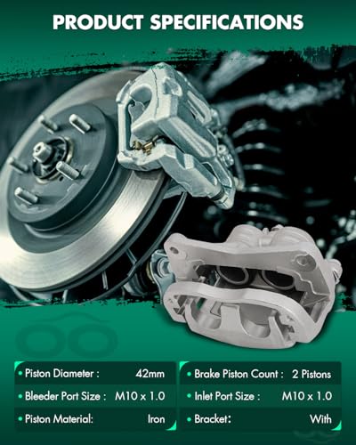 Image of SCITOO Front Left Brake Caliper With Bracket 19B2683 Compatible For Saab 9-2X 2005-2006 For Subaru Impreza 2002-2016 For Subaru Legacy 2003-2004