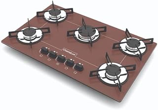COOKTOP 5 BOCAS ULTRA Chamalux 555 MARROM GAS NATURAL