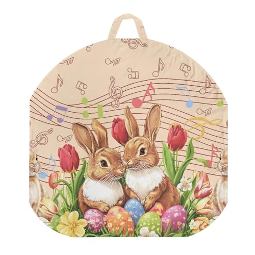 Sellikakes Rabbit Music Note Newborn Lounger Covers Infant Baby Lounger Covers Replacement Cover Sleeping Newborn Baby Nest Cover for 0-12 Months Baby Boys Girls