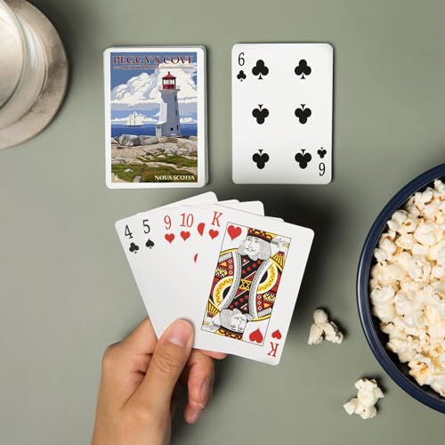 52 Cartas de Poker, Nova Scotia Peggy's Cove Lighthouse miniatura 2