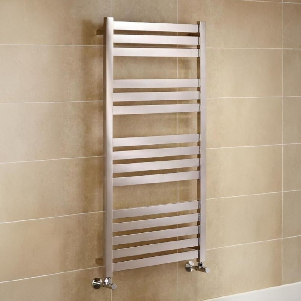 Greened House VAS Heated Towel Rail Stainless Steel 600mm W x 1165mm H