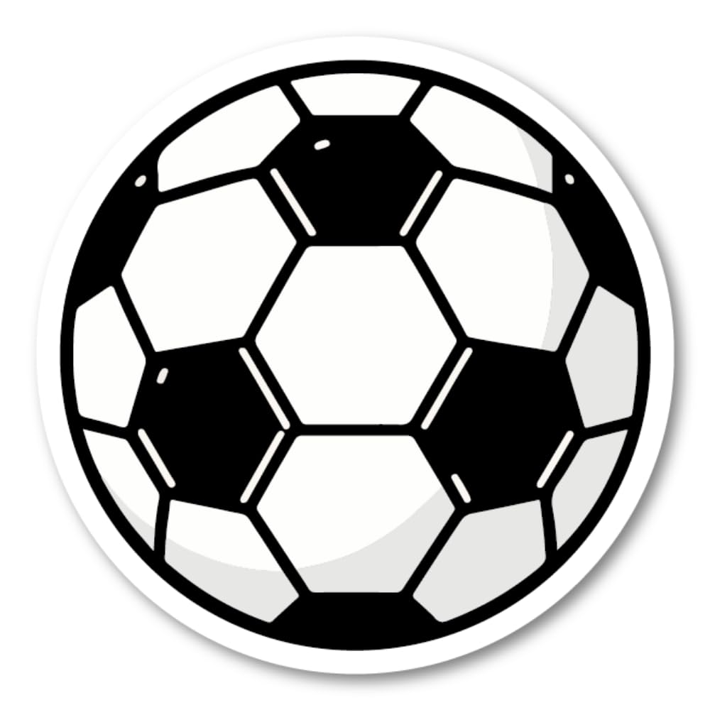 Amazon.co.jp: サッカーボールステッカー ブラック&ホワイト スマホ