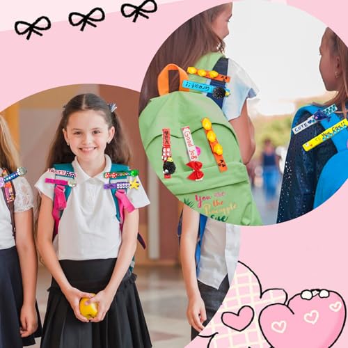 LIENATSER 60 Set Cheer Pins Spirit Clips Include 60 Wooden Colored Clothes Pins 94 Mini Resin Animals and Self Adhesive Stickers Pen for Cheerleading Backpacks Cheer Gifts Bulk (Colorful)