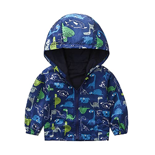 Cuteon Toddler Baby Boys' Coats Hoodie Zip Jackets Windbreaker Dinosaur 2T/90 #TOP7