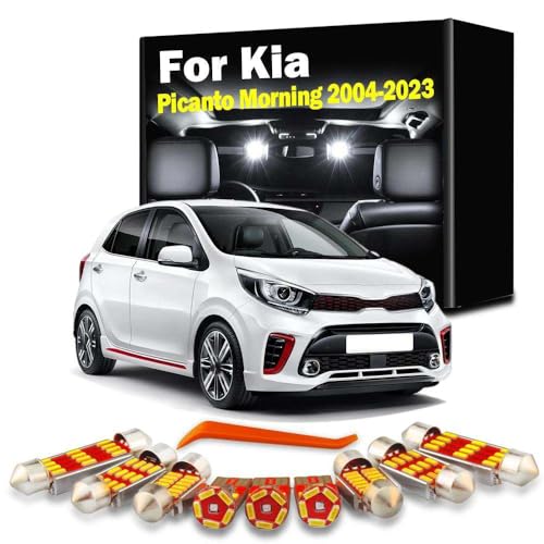 LED�����h�[���}�b�v�g�����N���C�g�L�b�g�AKia Picanto Morning MK1 MK2 MK3 2004-2018 2019 2020 2021 2022 2023�p