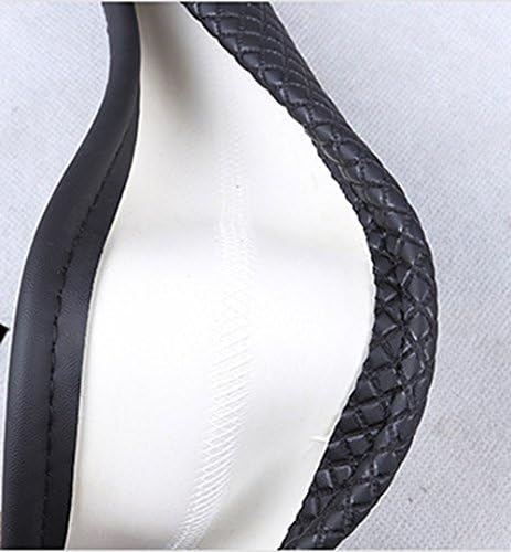 Automotive Steering Wheel Cover Leather Anti Slip Wrap 15",Purple - Image 5