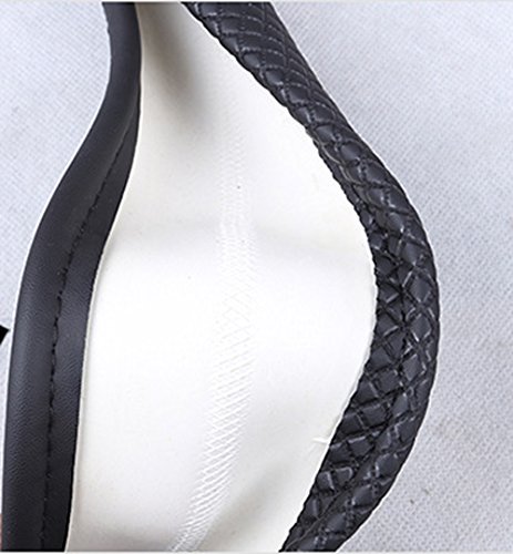 Follicomfy Automotive Steering Wheel Cover Leather Anti Slip Wrap 15",Purple #TOP3