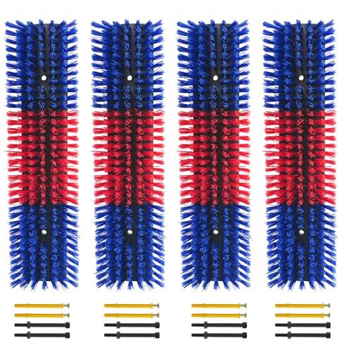 Livestock Scratch Brush with Screws for Cattle, Horses, and More