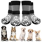 Apoway 4 Stück rutschfeste Hundesocken Anti Rutsch, Pfotenschutz Hund...