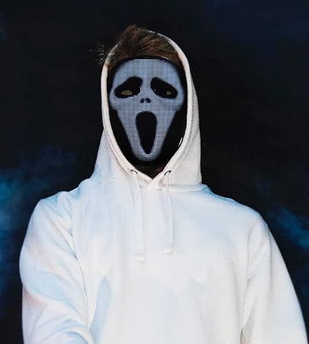 Cosday Led Mask Light Up Face Mask With Programmable For Kids Adults For Cosplay Party Halloween Costume #TOP6