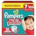 Pampers Baby-Dry Pants Größe 7, 126 Windeln, 15kg+, 360grad Passform hilft, Auslaufen zu verhindern