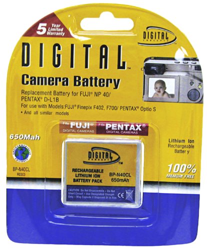 Batterie NP-40 Fuji Pentax D-L1B Digital Concepts pour voyage