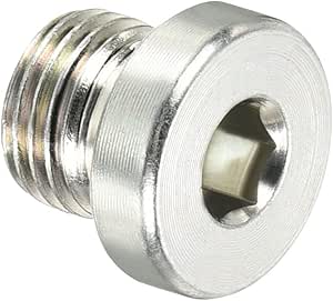 Bouchons De Tuyau Mâle En Laiton PT 1/8" - Lot De 5, Tête Hexagonale Interne - Pour Obturation De Ports, Réservoirs D'air, Circuits Hydrauliques