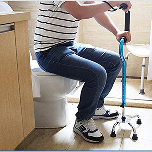 Béquilles médicales légères à 4 pieds pour sécuriser la marche senior