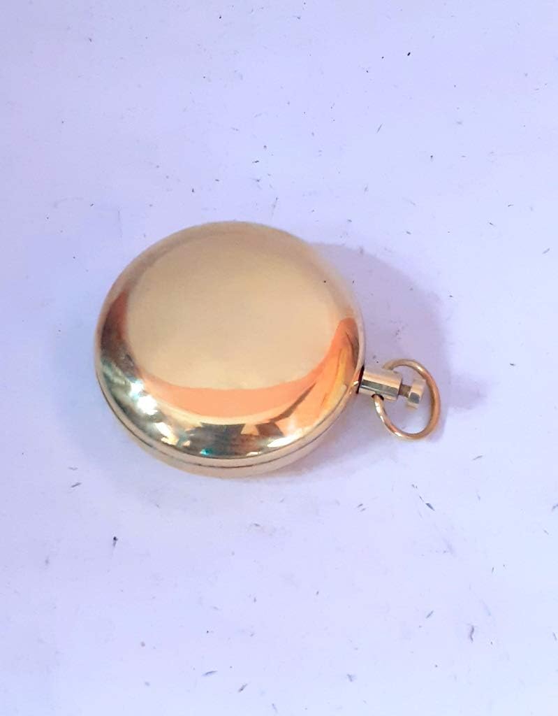 Retro Style Compass Decorative Gift Item Brass Finish Compass (Brass Finish) image 2