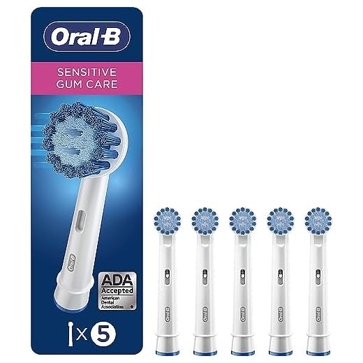Oral-B Sensitive Gum Care Electric Toothbrush Replacement Brush Heads, 5 Count