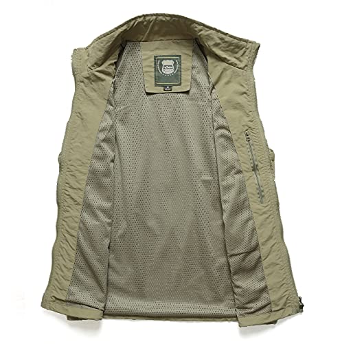 Men's Casual Outdoor Lightweight Vest Quick Dry Fishing Hunting Photo Sleeveless Vest with Pockets3