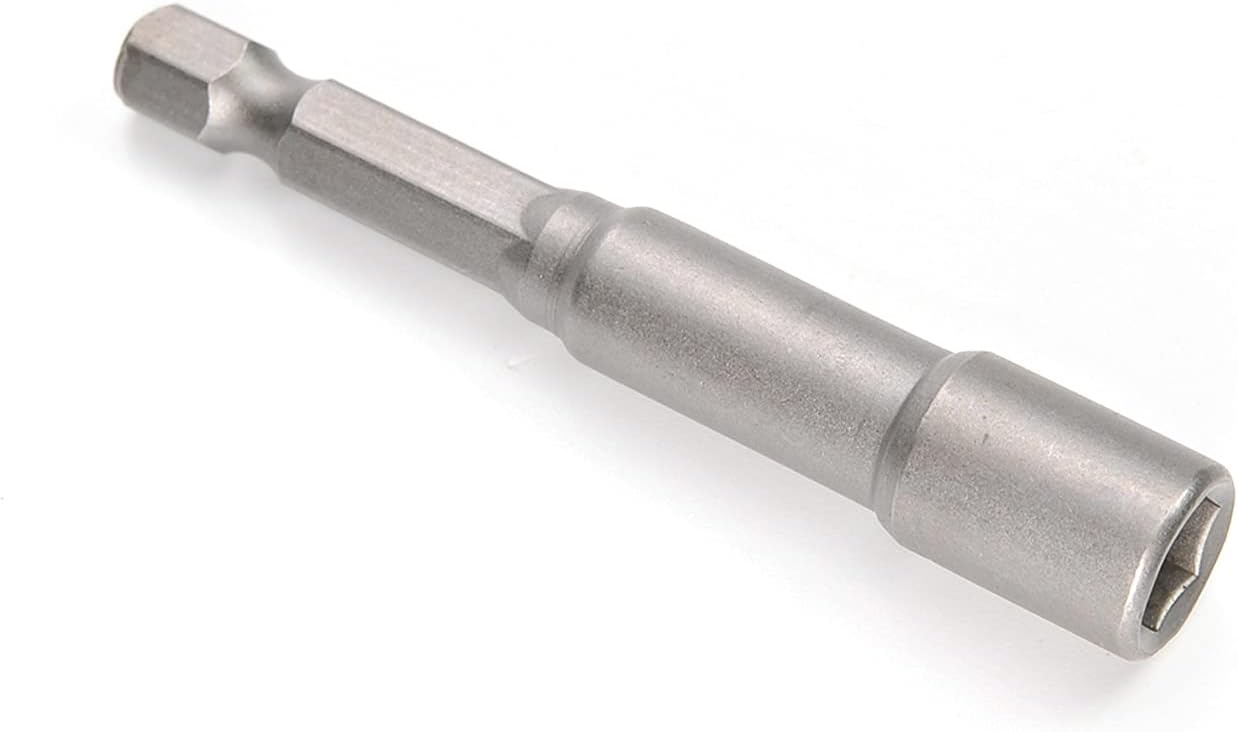 Utoolmart 1/4" Quick-Change Hex Shank 7mm Nut Setter Driver Drill Bit, 65mm Length, Metric No-magnetic 1 Pcs