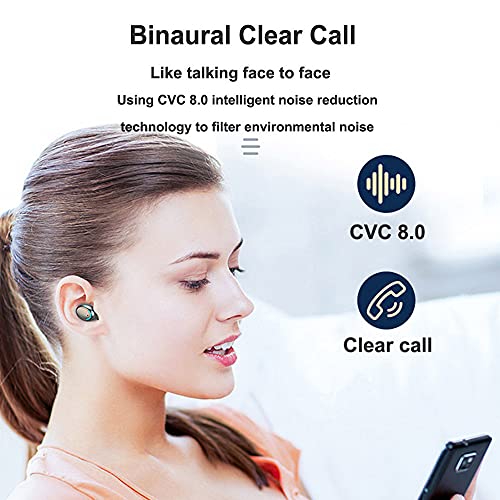 Moniss F9-5 Fones de ouvido sem fio BT Touch Control 8D Fones de ouvido de som HiFi Fones de ouvido